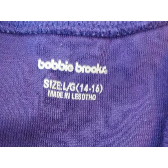 Bobbie Brooks Purple Sweatshirt Top Women Large (14-16) V-Neck Comfy Pullover - Picture 6 of 8